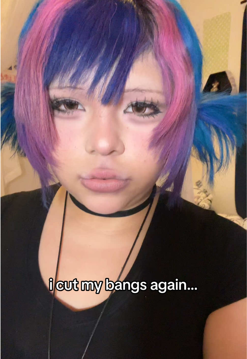 TikTok post by @internetnursee for EYEVOS. Caption reads: my contacts are mochi cocoa from eyevos! use my....