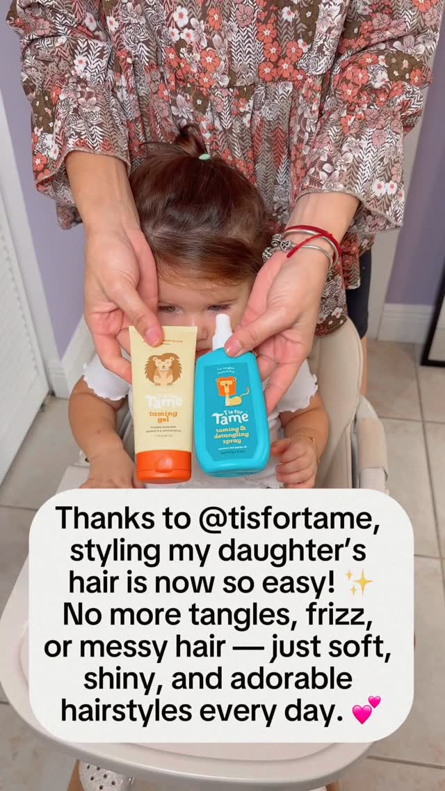 Instagram post by @claudia_hairstyles_momgirl for T is for Tame. Caption reads: [...] has never been easier 😍 Thanks to....