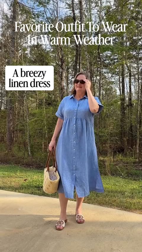 Instagram post by @classyyettrendy for Talbots. Caption reads: [...] wear in warm weather and it’s all from....