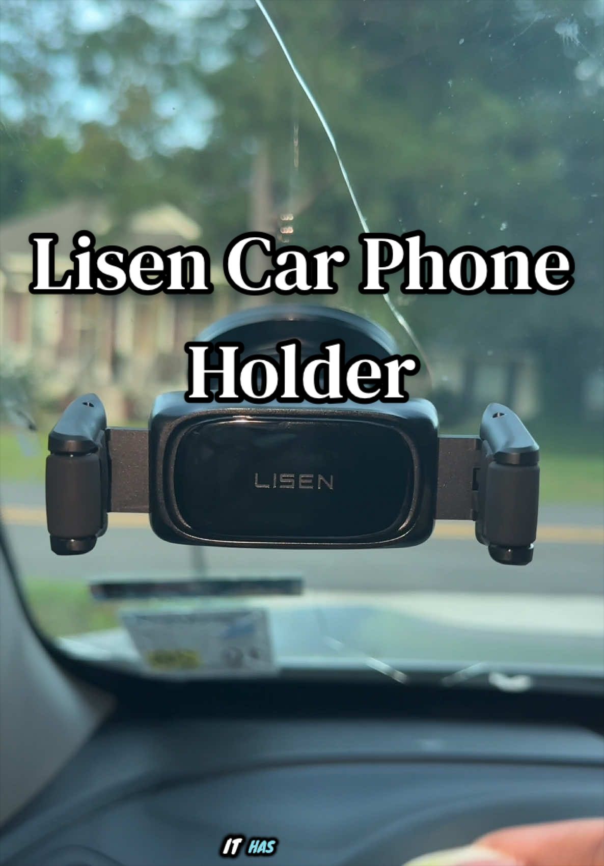 TikTok post by @get2knowangel06 for LISEN. Caption reads: [...] of your phone falling while driving? @Lisen....