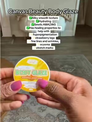 TikTok post by @starr_soulo for Canvas Beauty Brand. Caption reads: [...] good thing. Click the link below. @CANVAS....