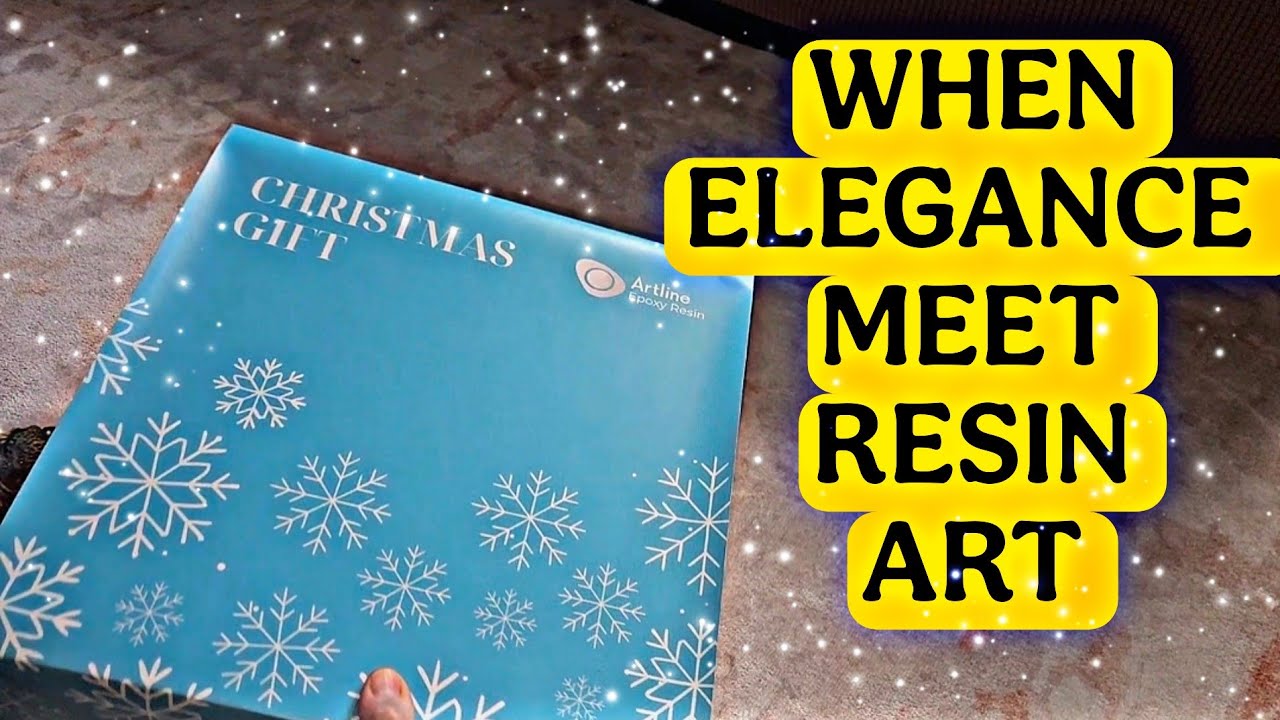 YouTube post by @teaandart for Resiners. Caption reads: This Is What Happens When Elegance Meets Resin Art.