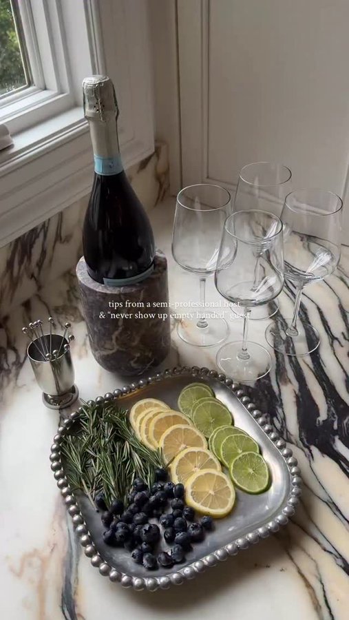 Instagram post by @clarapeirce for Grown Alchemist. Caption reads: my chrome obsession combined with my fancy hand....