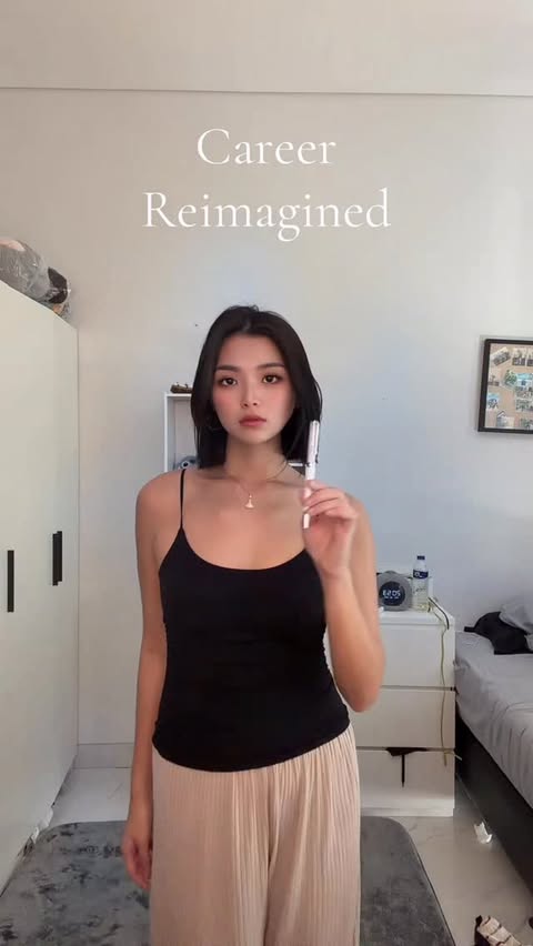 Instagram post by @therezathendra for Zalora. Caption reads: Career reimagined w @swarovski via @zaloraid....