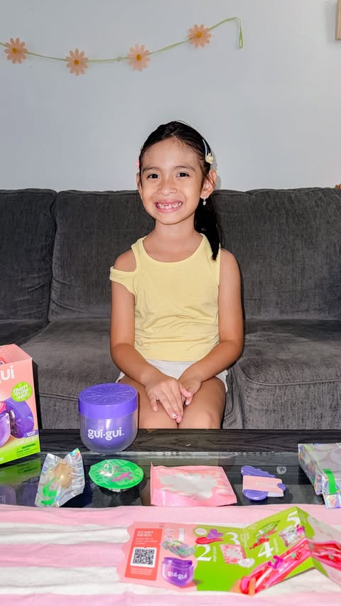 Instagram post by @princess.eva_ for Moose Toys. Caption reads: [...] glam up your slime.💕 🛒Available at....