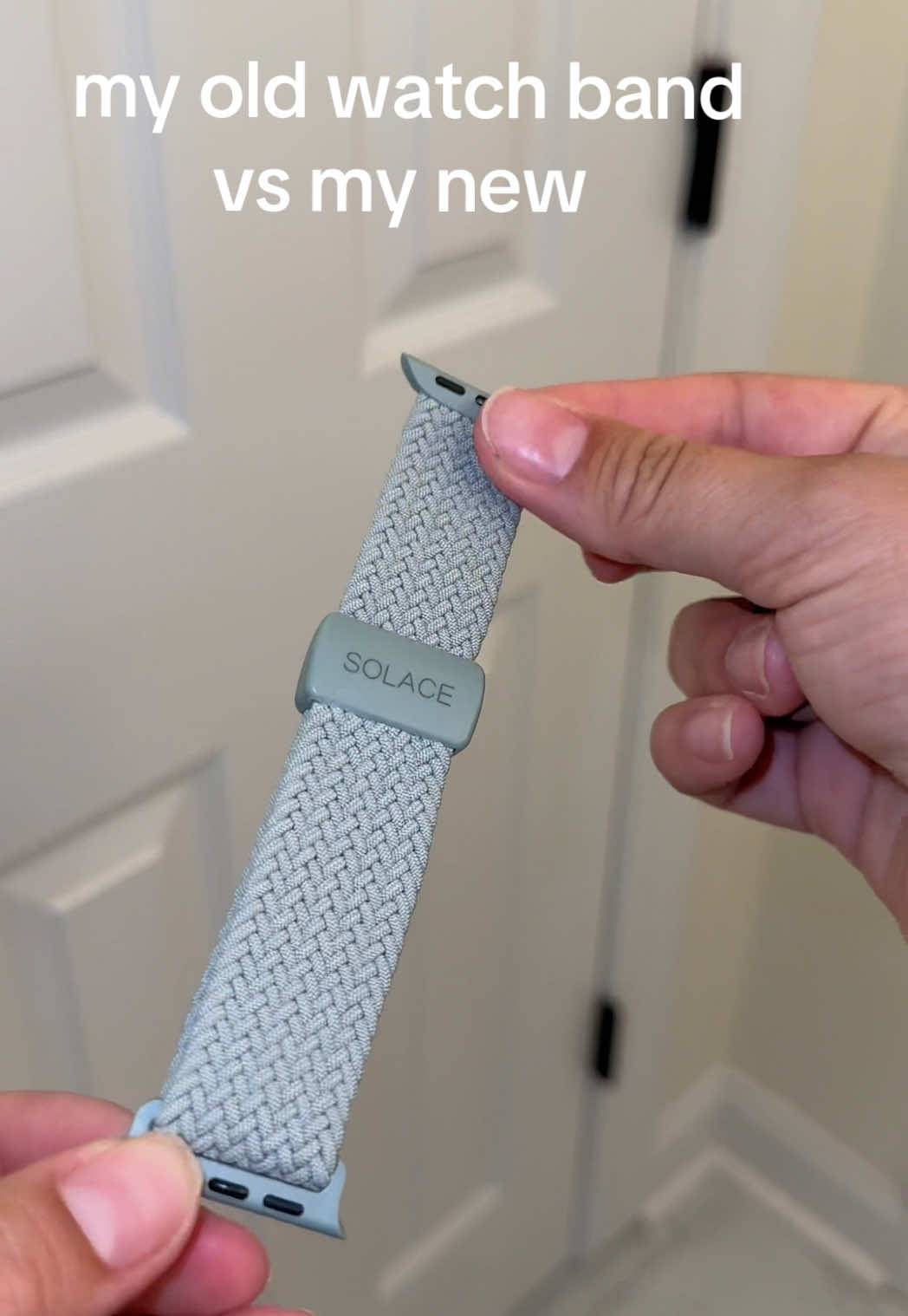 TikTok post by @serenieeweeniee for Solace Bands. Caption reads: [...] but it made my watch feel brand new @Solace....