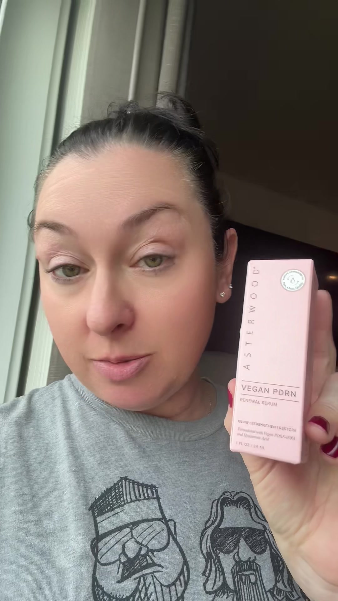 TikTok post by @jlh197823 for Asterwood Beauty. Caption reads: Give your skin a hydration boost with Asterwood....