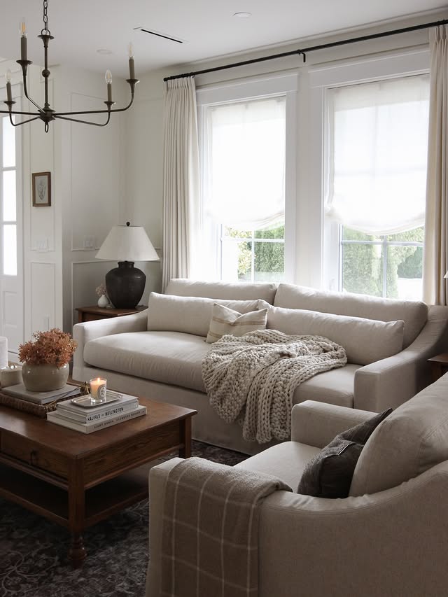 Instagram post by @amyepeters for Pottery Barn. Caption reads: [...] feel both elevated and comfortable.....