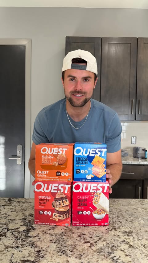 Instagram post by @austinfriesen for Quest Nutrition. Caption reads: [...] and get outside! I paired 4 of....