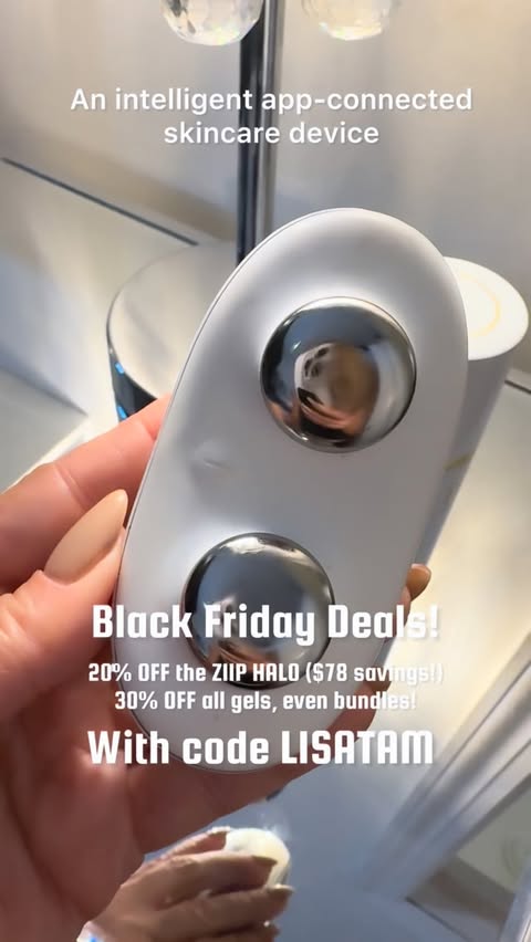 Instagram post by @lisatandthecity for ZIIP Beauty. Caption reads: Sharing my 30-day
@ziipbeauty Halo routine in this....