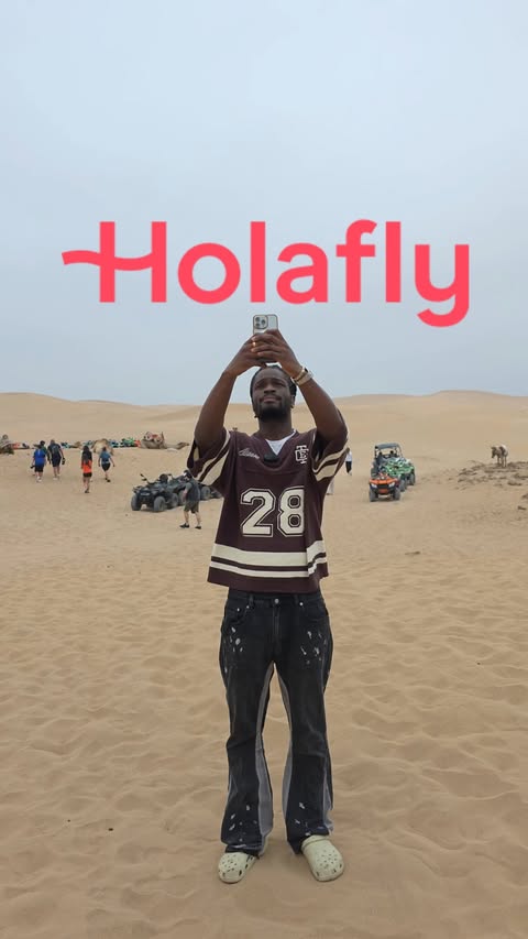 Instagram post by @jesse_044 for Holafly. Caption reads: [...] Never again though — sorted it with....