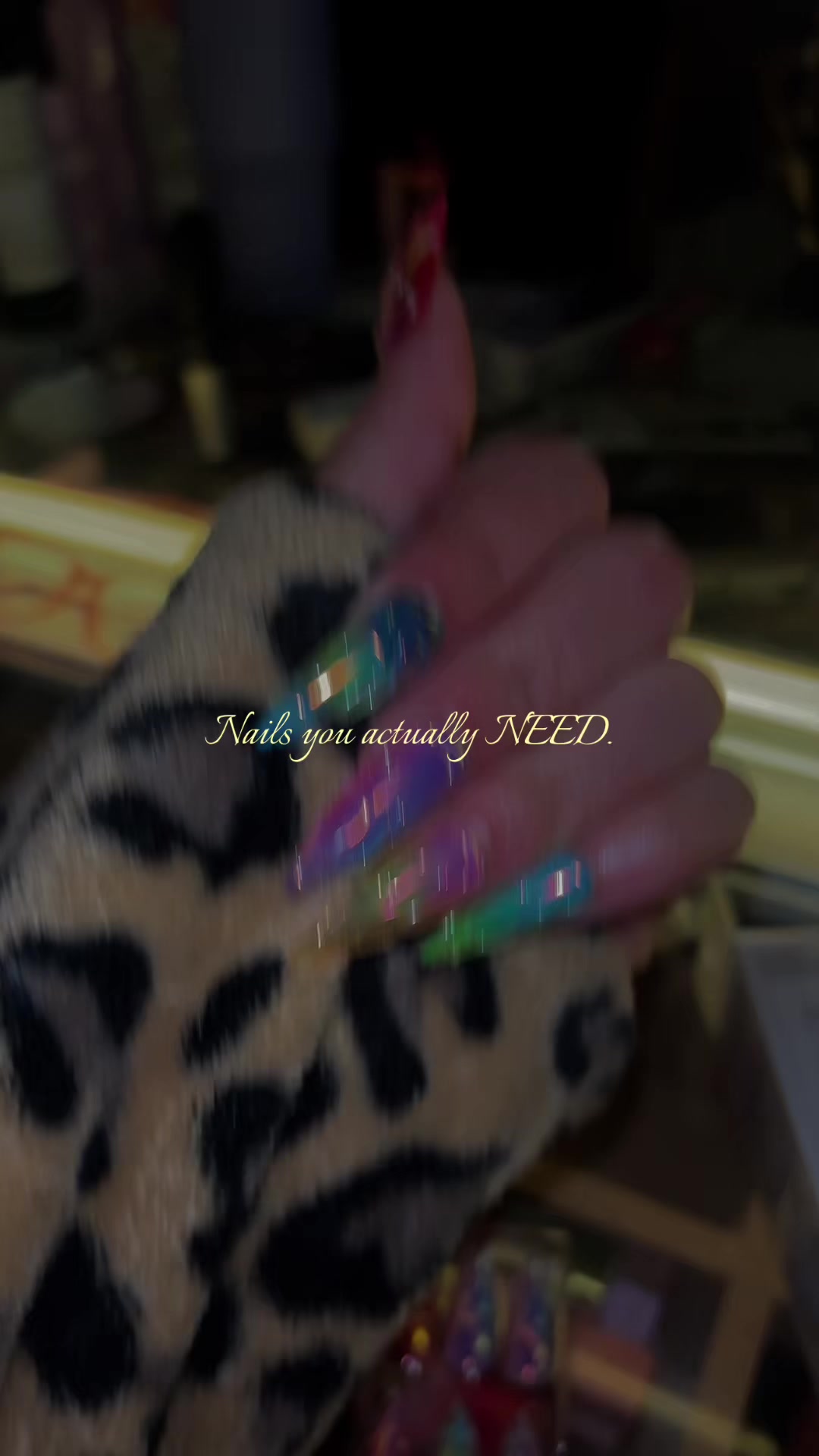TikTok post by @iconiclunarity for Nailboo. Caption reads: @Nailboo #nailboo #pressonnails #pressons #fyp.