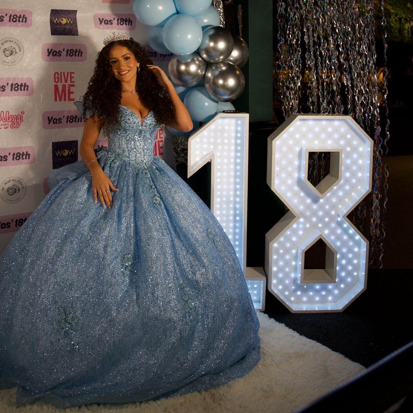 Instagram post by @its.yas.xo for Give Me Cosmetics. Caption reads: My 18th x UK influencer party 🩵🤍

I decided to....