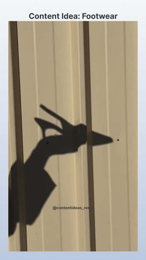 Instagram post by @contentideas_reels for Jonak. Caption reads: Shadow play, but make it fashion.

No faces, no....