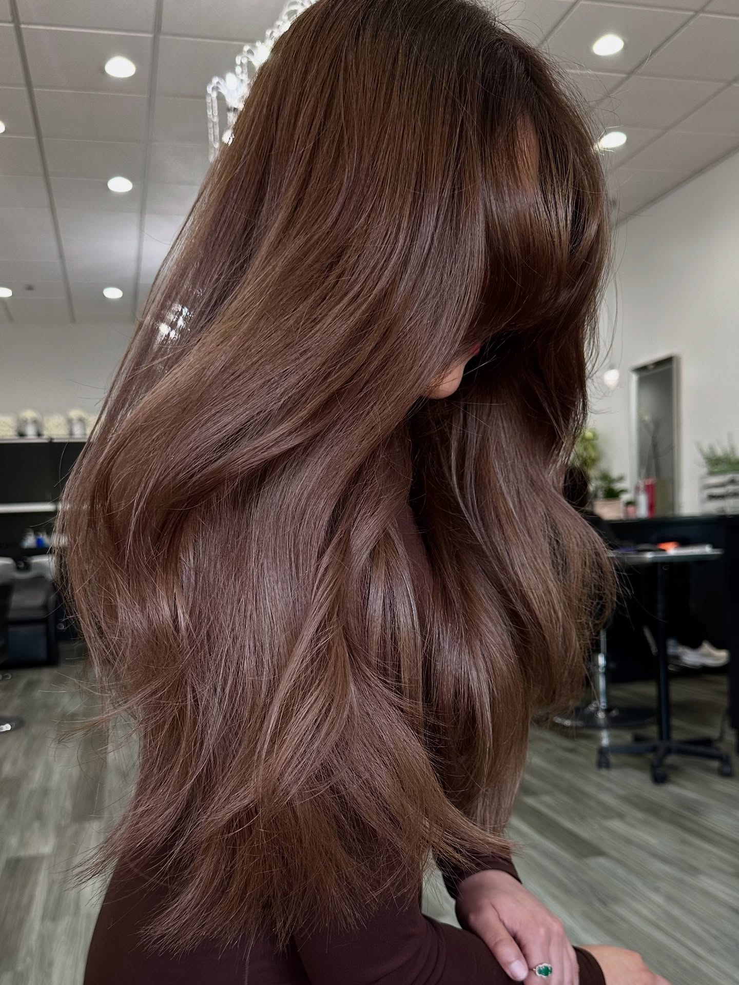 Instagram post by @kimwasabi for MODERN SALON. Caption reads: I wasn’t kidding when I said 3 glazing

Here is....