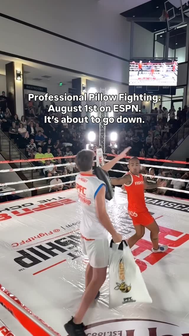 Instagram post by @fightpfc for Beast Bites. Caption reads: WATCH US ON ESPN THIS FRIDAY 🔥
👉 @HushBlankets....
