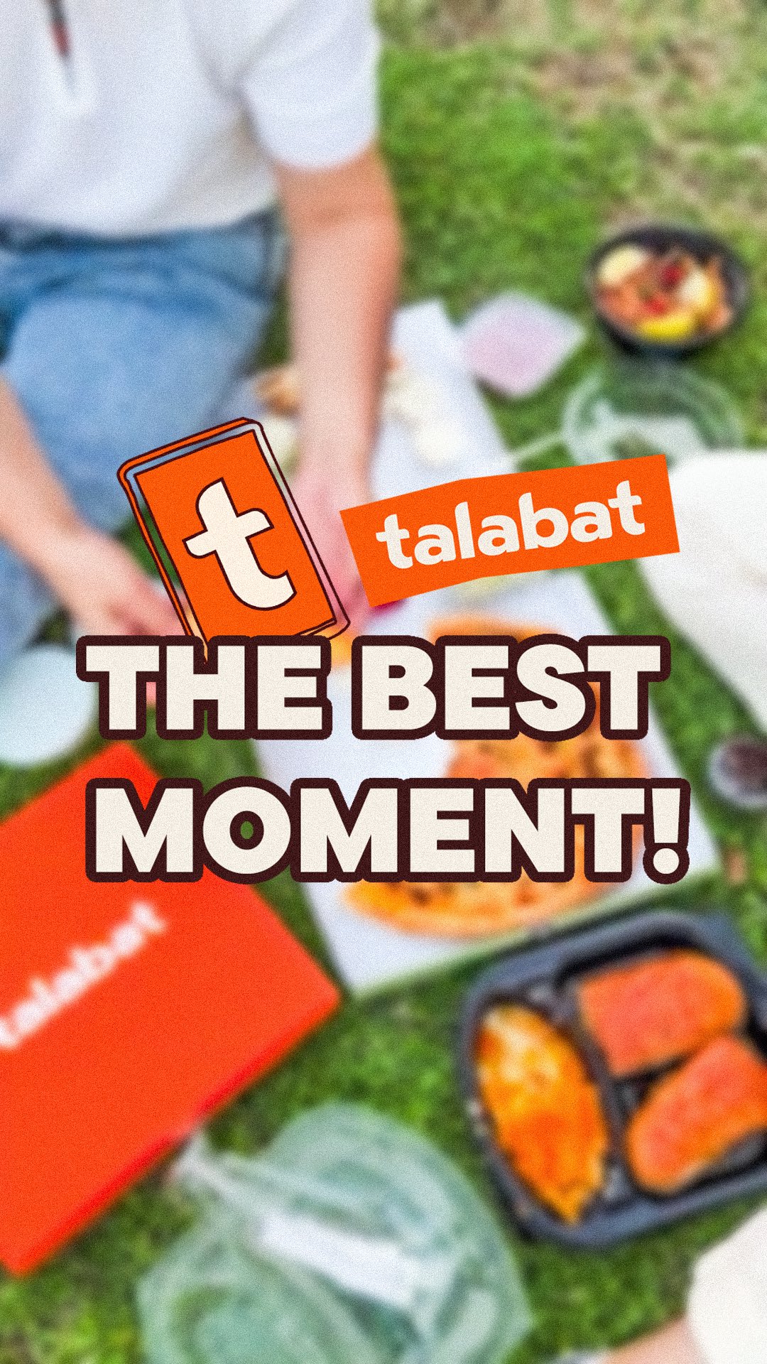 Instagram post by @karza0n for talabat. Caption reads: talabat. The best moment! 
@talabat_iq.