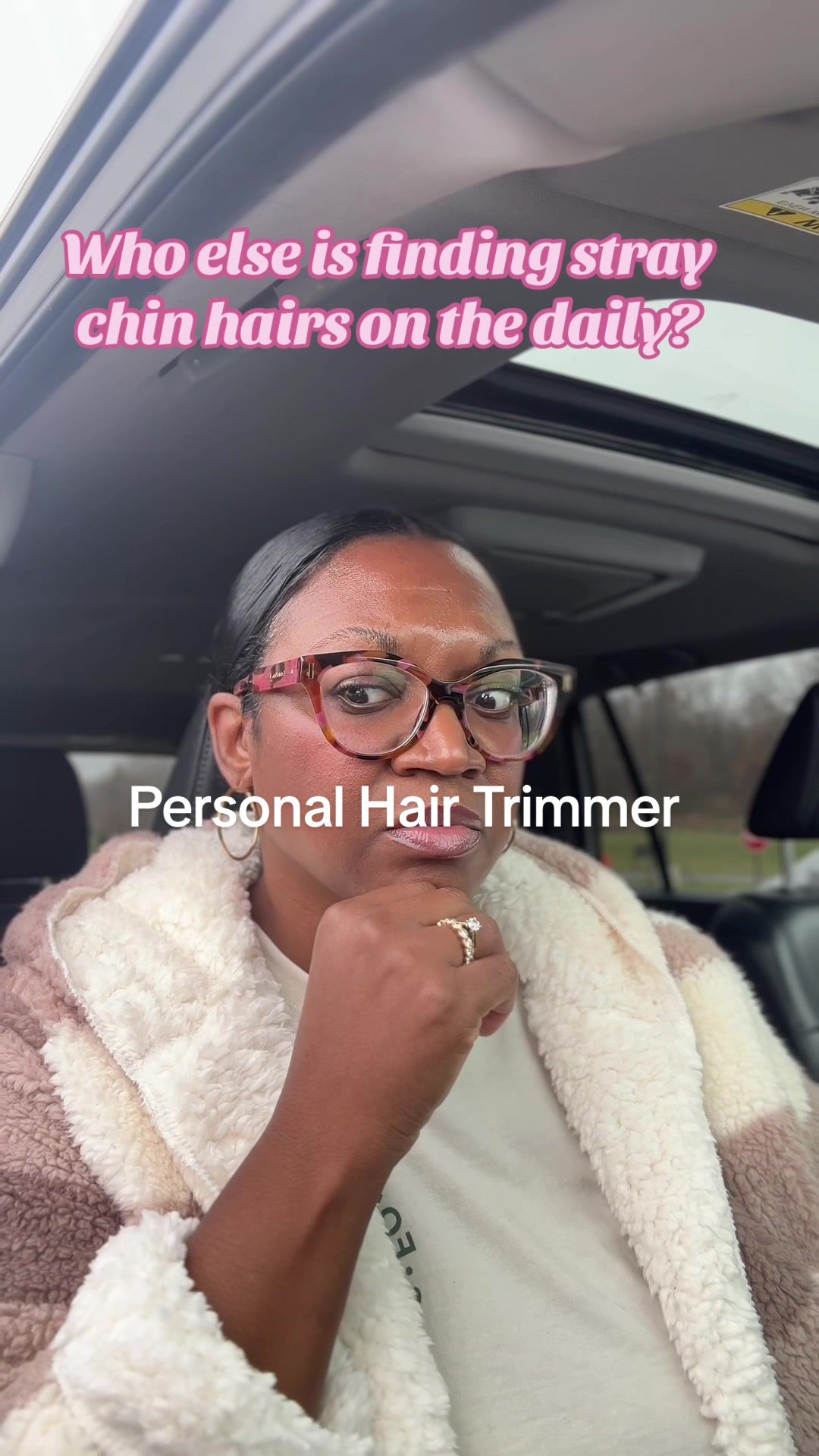 TikTok post by @mamakellbell for Vogcrest. Caption reads: Grab the VOGCREST Hair Trimmer today! Keep it in....