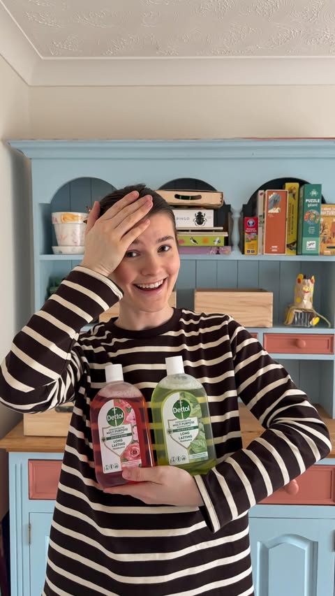 Instagram post by @littleloveshome for B&M Stores. Caption reads: AD The new Dettol Concentrated Multipurpose....