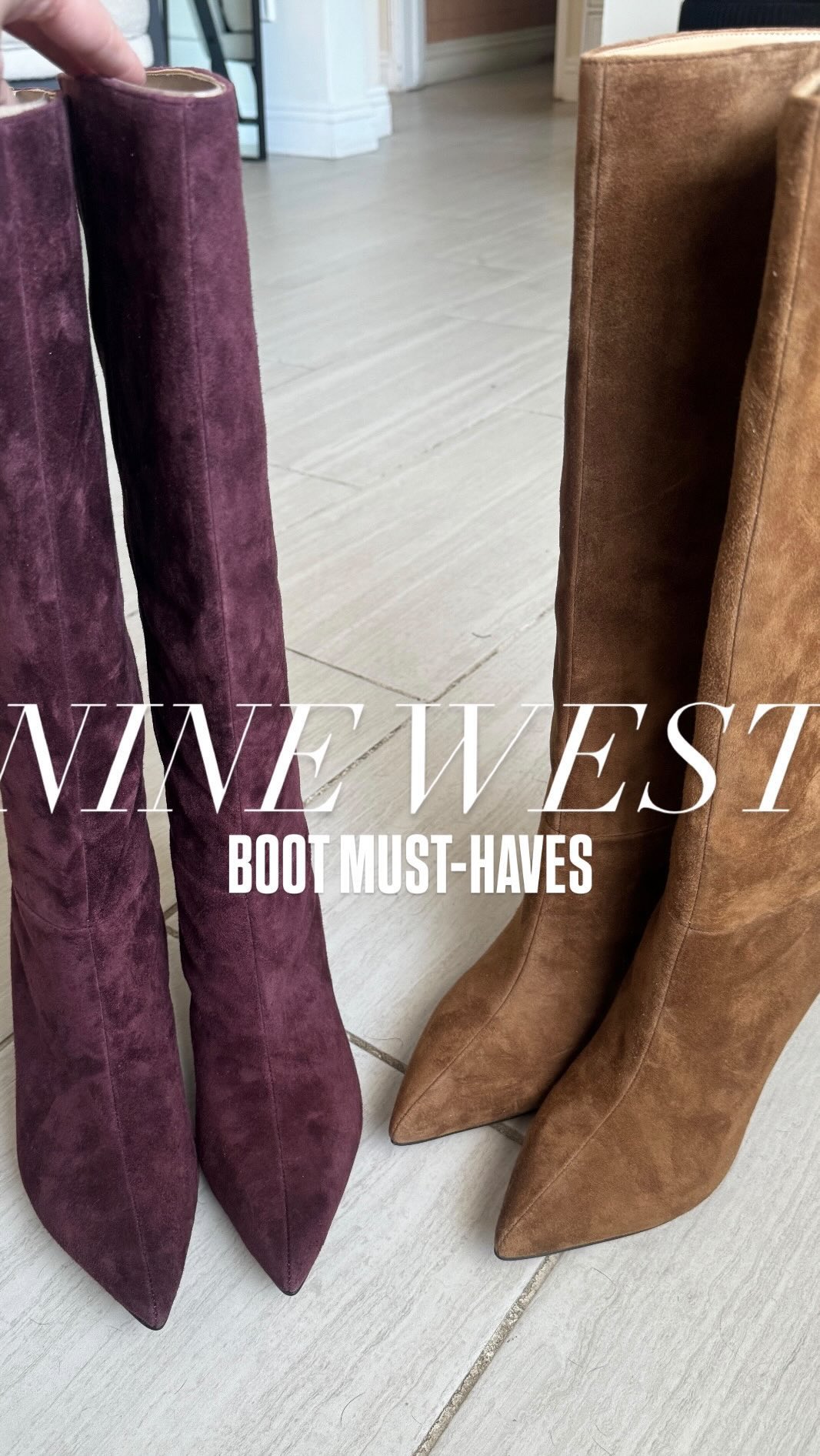 Instagram post by @im_lola__ for Nine West. Caption reads: Welcome home BOOTies 👌🏼😍 @ninewest  #NineWest....