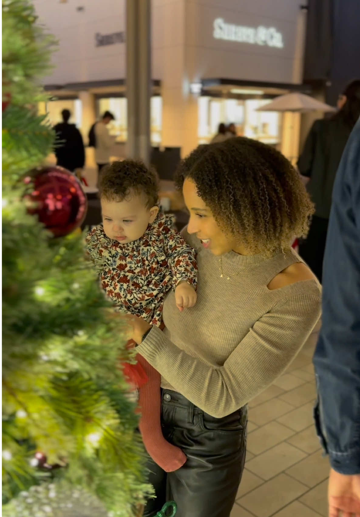 TikTok post by @itsmayaannee for The Mall Luxury Outlets. Caption reads: Time for some holiday shopping....