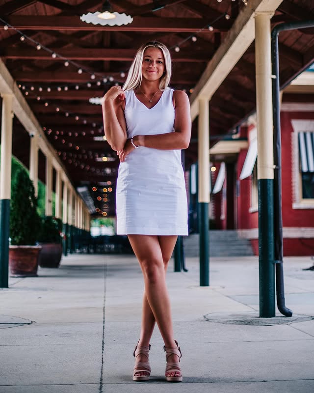 Instagram post by @kaelicrews for Southern Tide. Caption reads: [...] off this gorgeous new dress from....