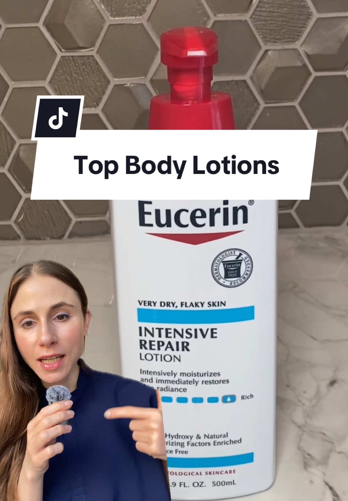 TikTok post by @drdrayzday for Gold Bond. Caption reads: [...] #dermatologist #creatorsearchinsights @Gold....