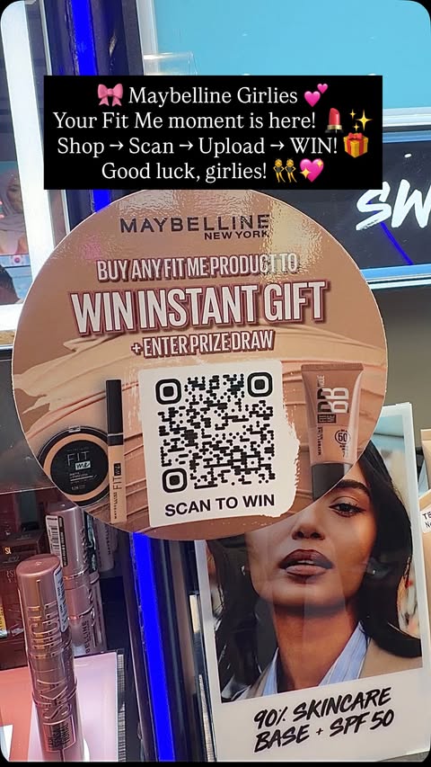 Instagram post by @explorelifewithmarina for Maybelline New York. Caption reads: Girls, here’s your chance to win BIG with....