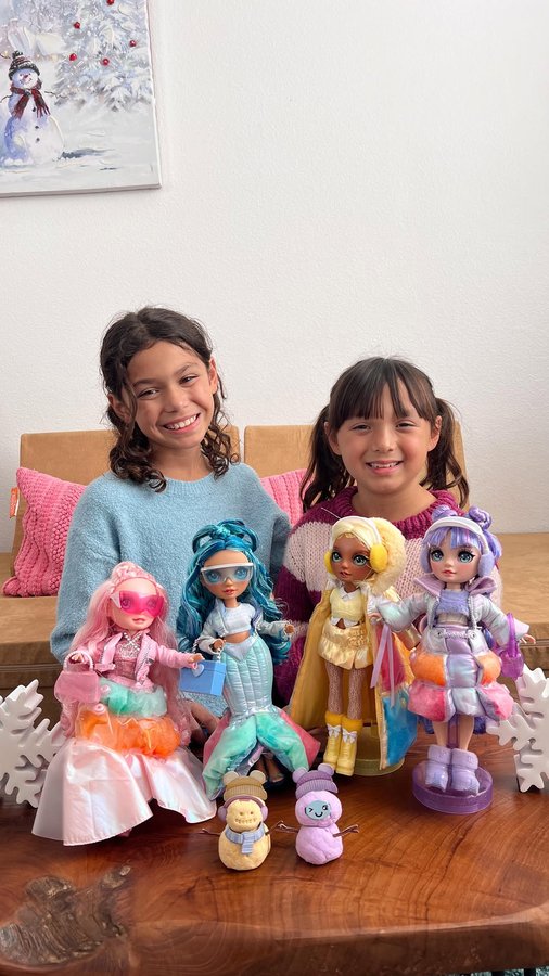 Instagram post by @aly.andco for Rainbow High. Caption reads: The holidays are our favorite time of year, and....