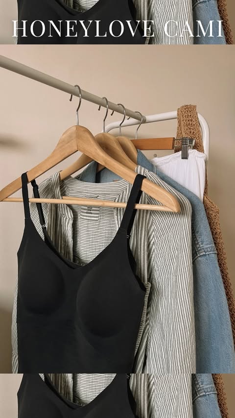 Instagram post by @style.by.nayla for Honeylove. Caption reads: 4 ways to wear the @honeylove LiftWear Cami for....