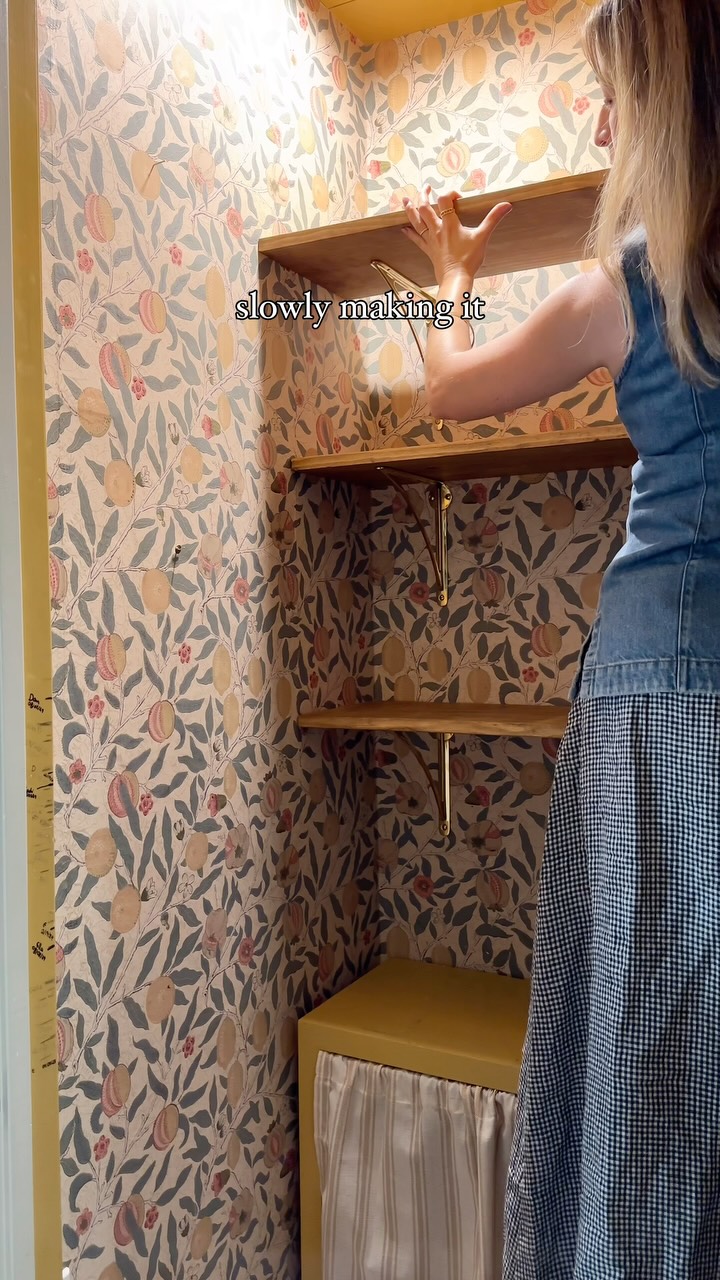 Instagram post by @rebeccaandgenevieve for Electrolux. Caption reads: [...] new shelf, and a mix of form and function.....