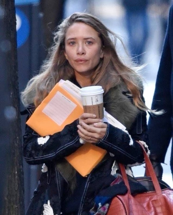 Instagram post by @nenthe for The Row. Caption reads: Same.