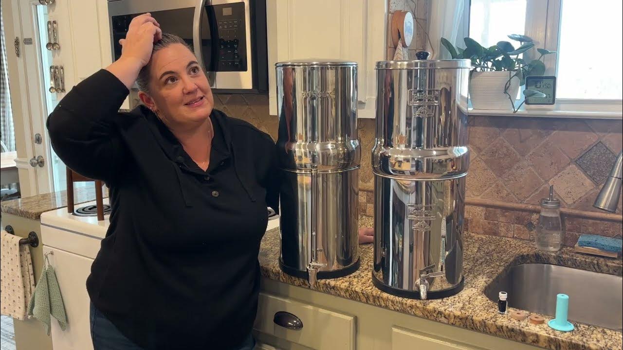 YouTube post by @LittleHillHomesteadGa for Boroux. Caption reads: Berkey vs. Bouroux. Let talk about our new water....