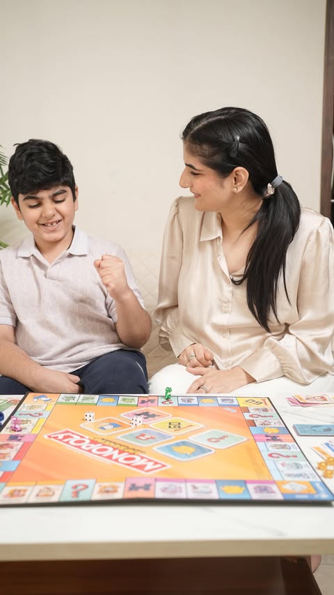 Instagram post by @ekta.mk for Hasbro. Caption reads: [...] into a learning adventure 🎄🎲

With....