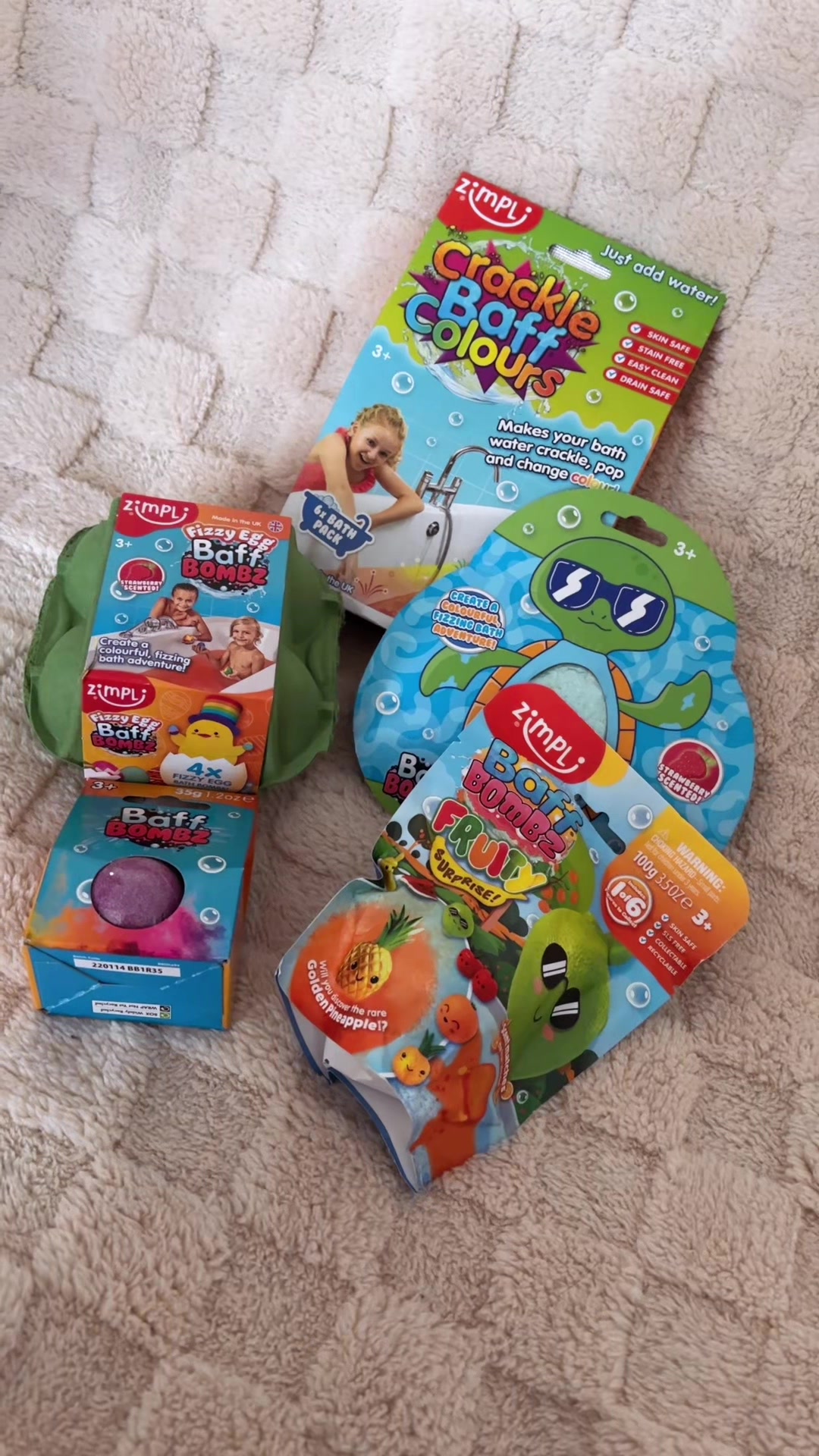 TikTok post by @raisingthreelittlesx for Zimpli Kids. Caption reads: [...] for my 5 year olds Easter basket! @Zimpli....