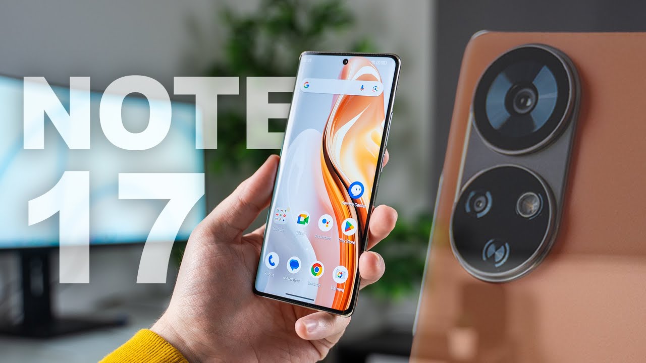 YouTube post by @AnonimInc for Ulefone. Caption reads: Kérdem én: EZ JÓ? - Ulefone Note 17 Pro.