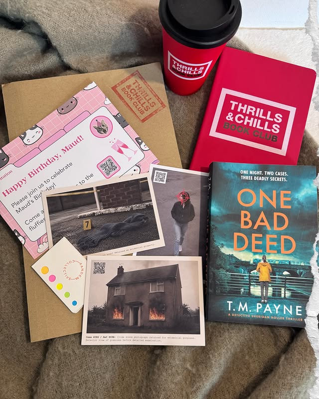 Instagram post by @feistybookblog for Tandem Collective. Caption reads: [...] & Chills Book Club read-along with....