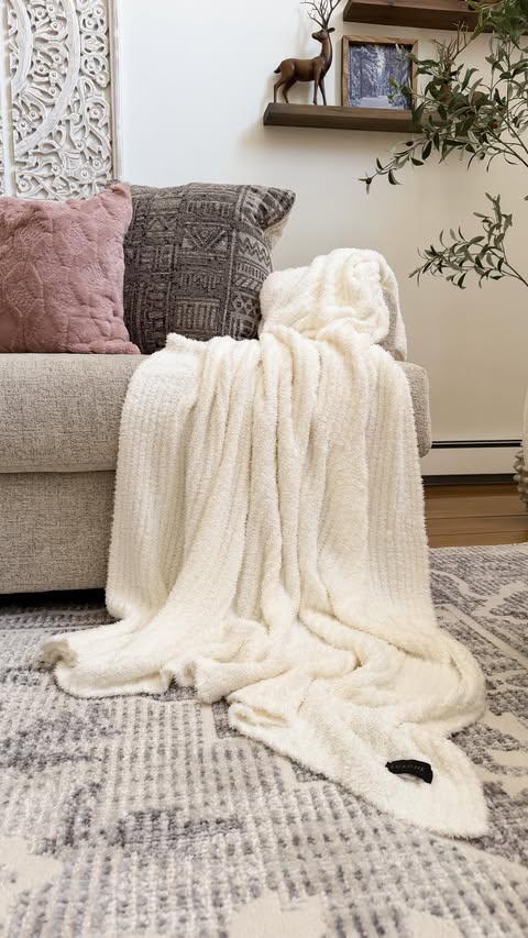 Instagram post by @mymountainretreat for LUXOME. Caption reads: [...] soft layers, and all the cozy feels. My....