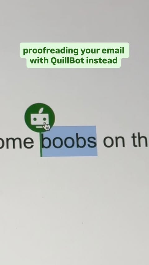 Instagram post by @johnschauster for QuillBot. Caption reads: pubic relations is not gonna like this #QuillBot....