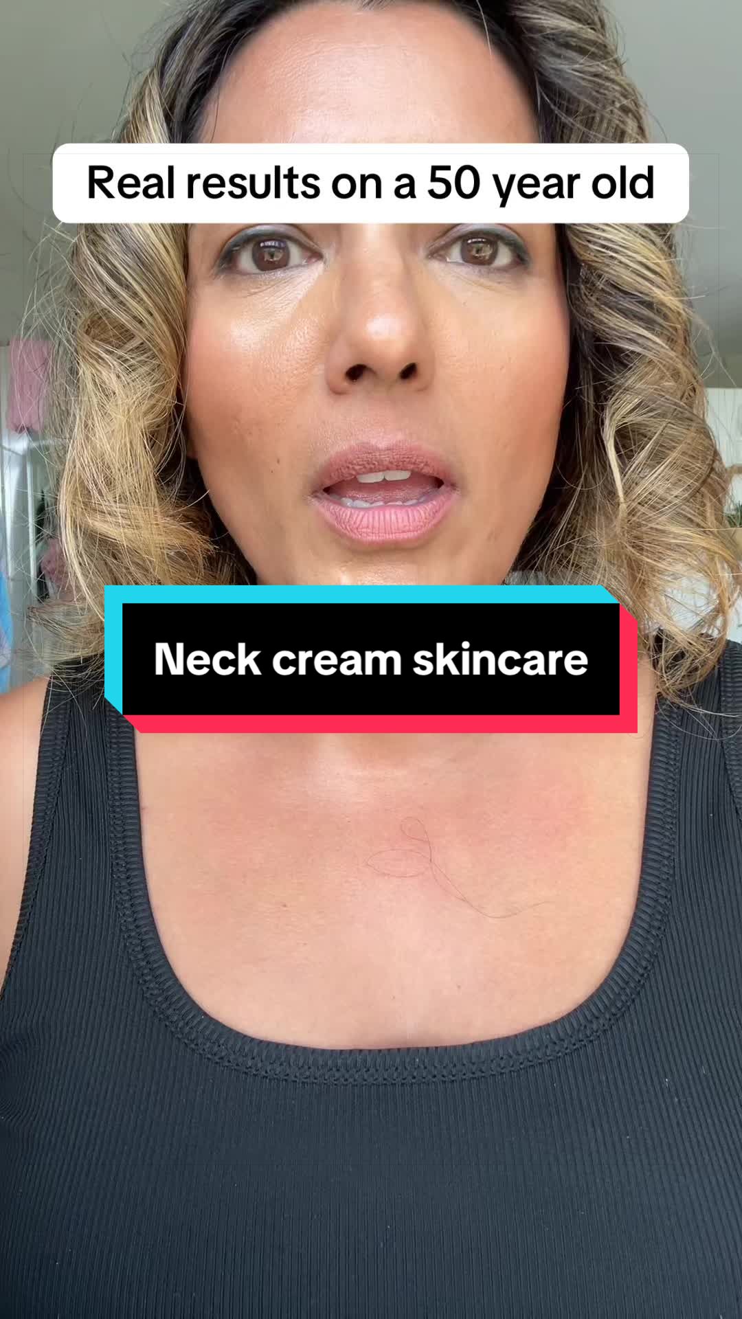 TikTok post by @sheena.tiktok76 for Azio Beauty. Caption reads: [...] reducing the appearance of wrinkles @Azio....