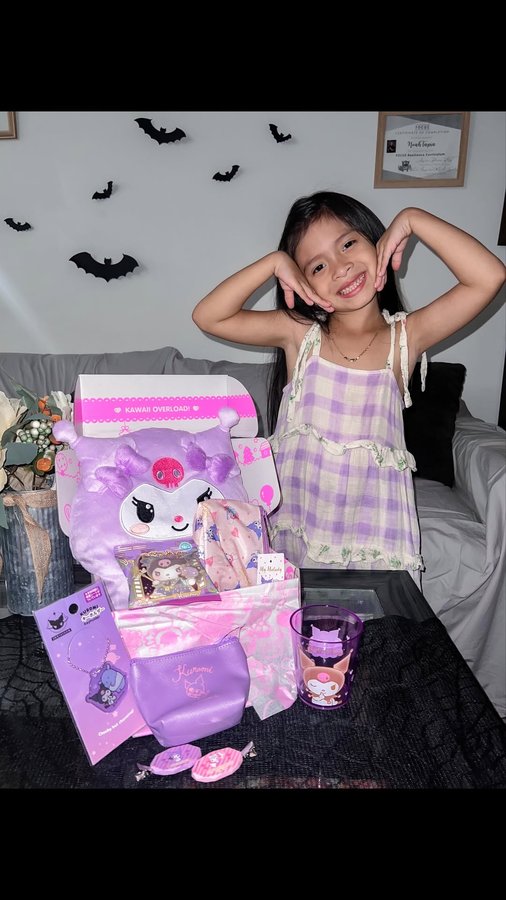 Instagram post by @princess.eva_ for Blippo. Caption reads: #ad Kawaii-fy your life with a box filled with....