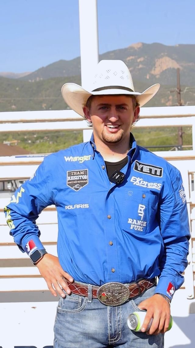Instagram post by @officialstatlerwright for Ranch Fuel. Caption reads: [...] for his 𝗳𝗶𝗿𝘀𝘁 @lasvegasnfr ⚡️....