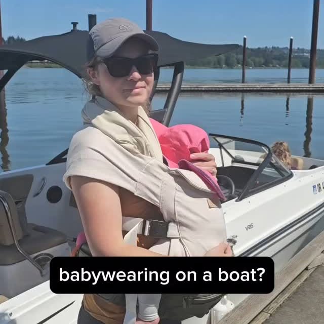 Instagram post by @letstalkbabywearing for Tushbaby. Caption reads: Part of making the right choice for what you bring....