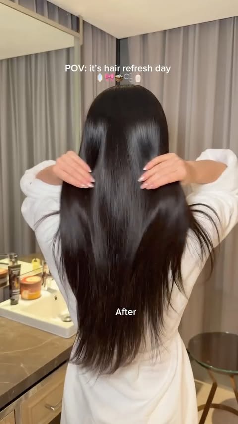 Instagram post by @lucyisdewy for Garnier AU & NZ. Caption reads: It’s hair refresh day! Thanks to @garnieraunz new....