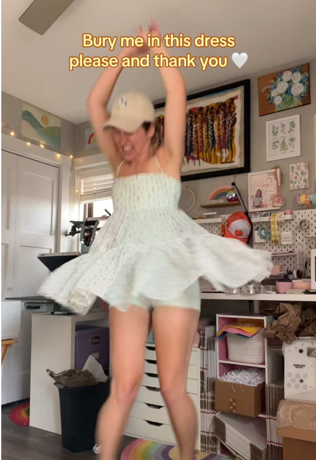 TikTok post by @mels.crafty.corner for POPFLEX Active. Caption reads: [...] a paid actor here 🌈🌸 @POPFLEX Active....