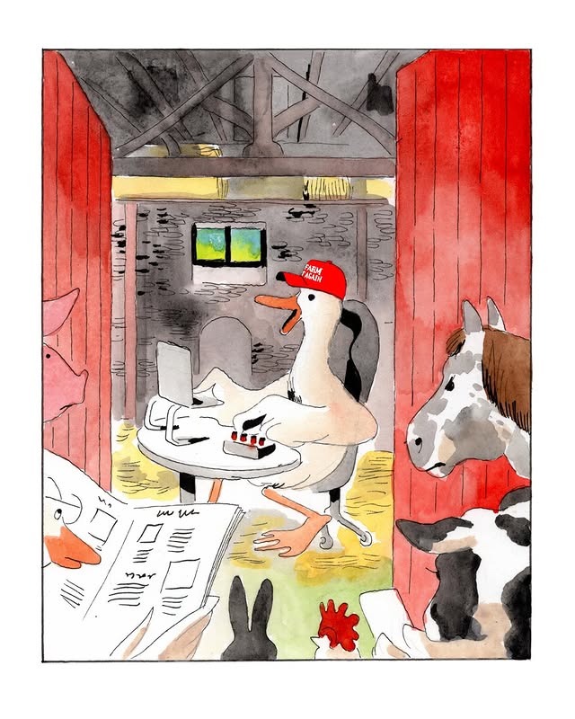 Instagram post by @antoinecosse for The Guardian. Caption reads: [...] for the great ad #illustration #theguardian....