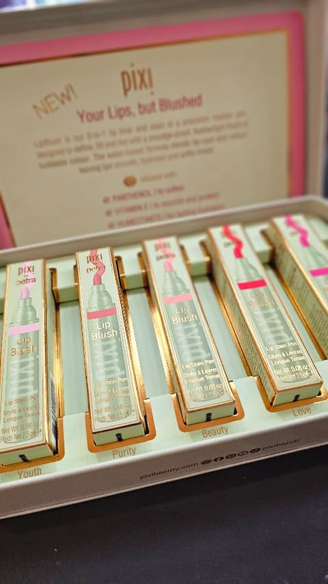 Instagram post by @madame_keke for DOUGLAS. Caption reads: Werbung ✨ Soft, flushed lips in every mood 💗✨
Say....