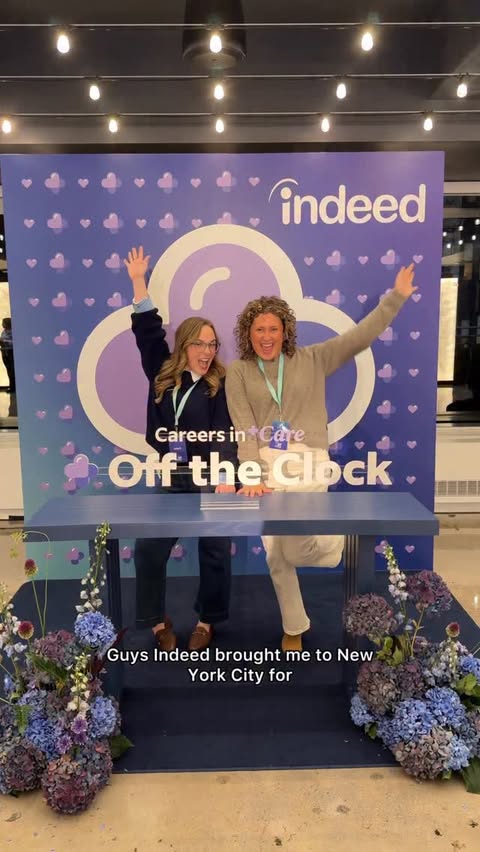 Instagram post by @haley.lives for Indeed. Caption reads: The TEA on my NYC trip with Indeed 🤍....