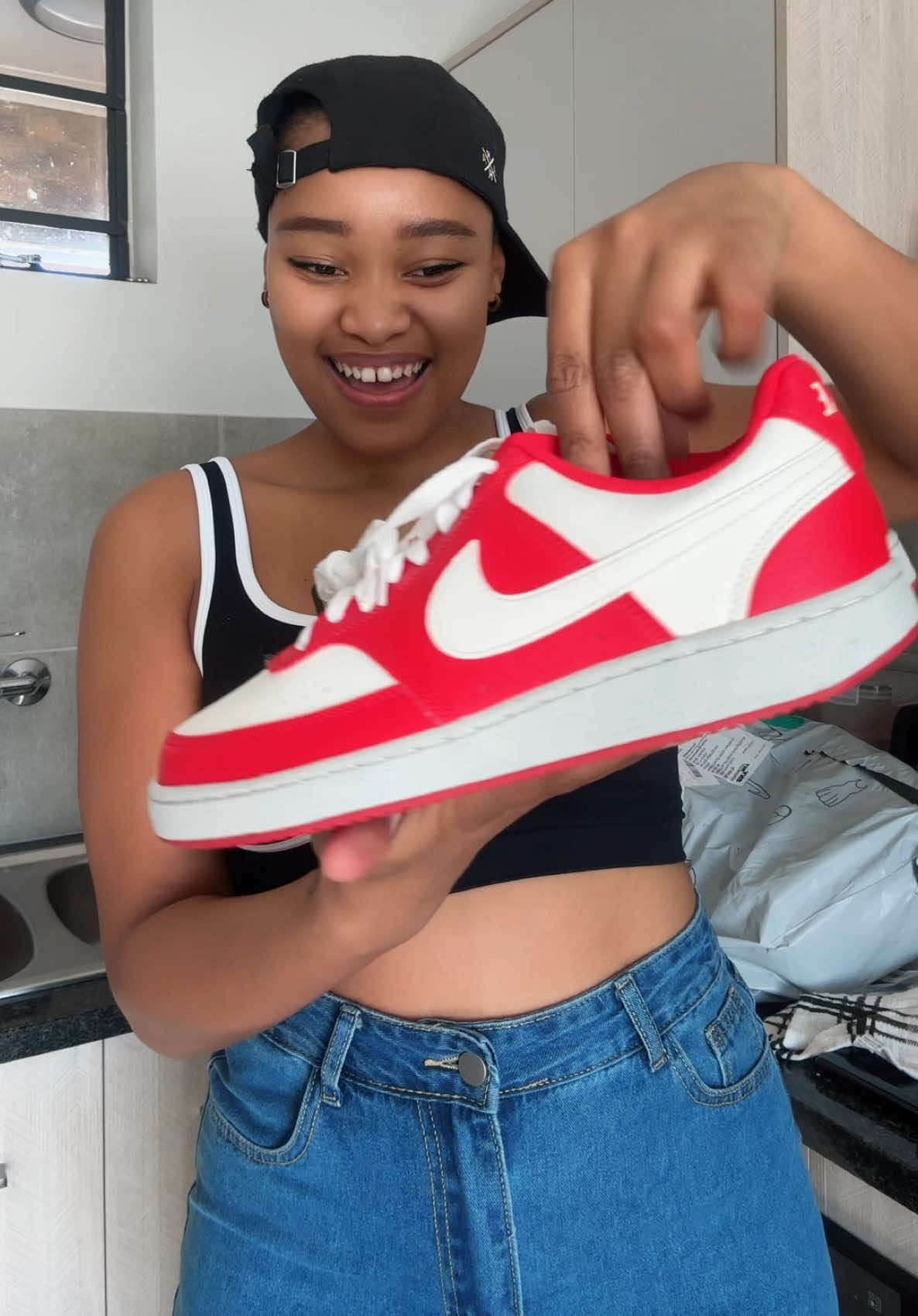 TikTok post by @lexie.mk for SHEIN Sports. Caption reads: [...] #trending #fyp #SHEINtrends #SHEINsports....