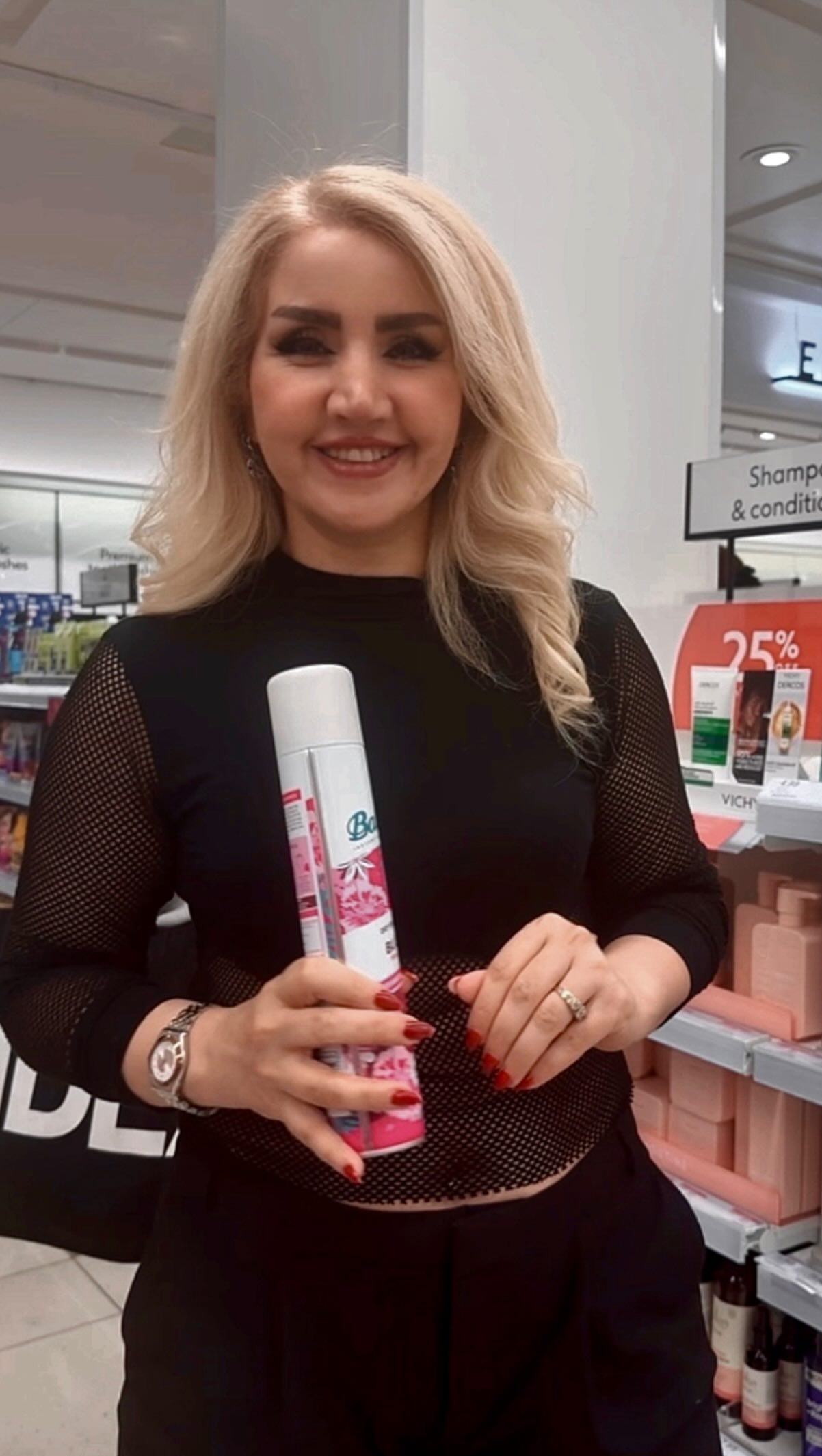 Instagram post by @dailypiecess for Batiste. Caption reads: Dry shampoo isn’t just for oily hair! It’s your....